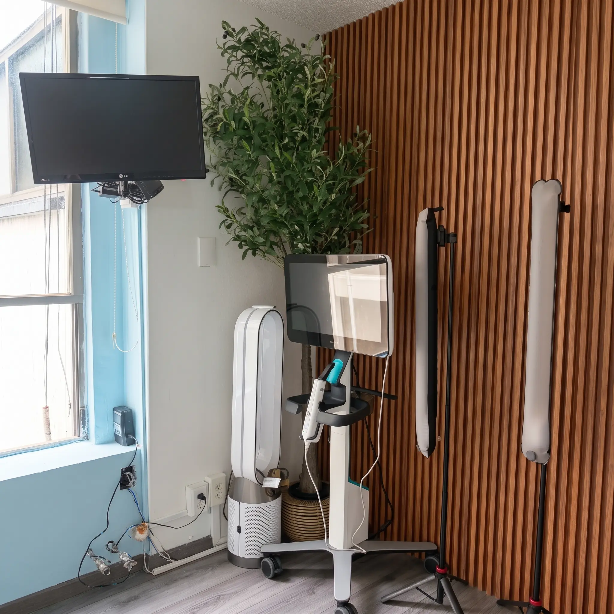 Equipo dental de alta tecnología y escáner